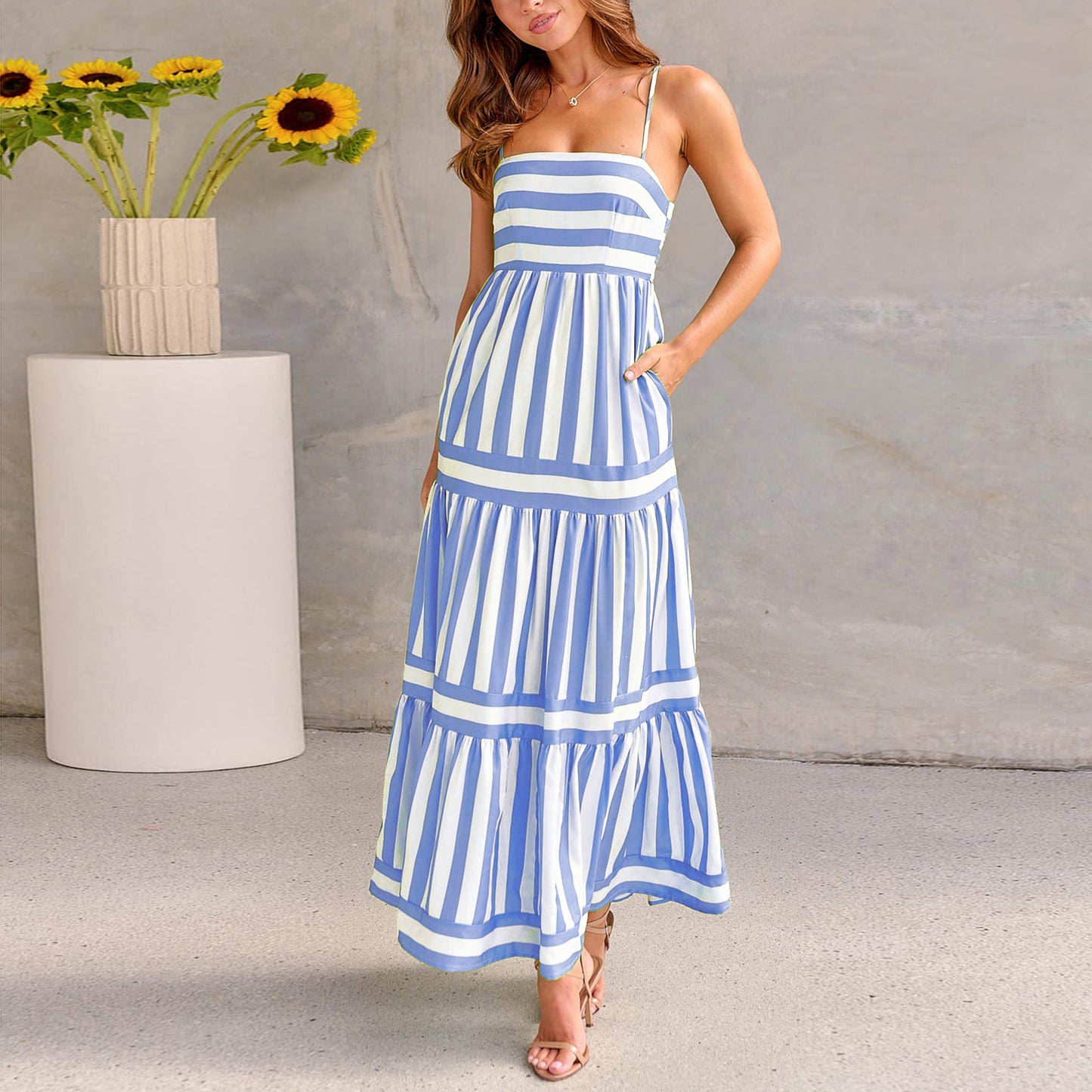 The Striped Dress with Pockets