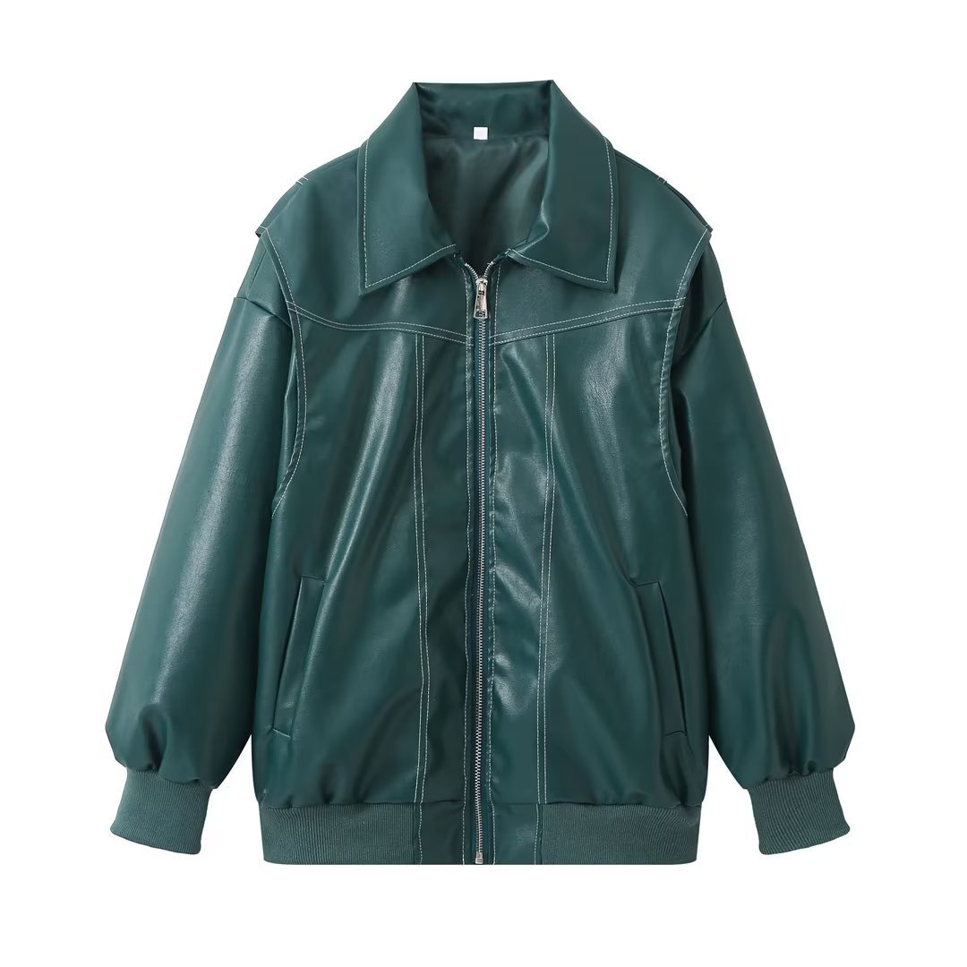 The Effortless Chic Faux Leather Moto Jacket