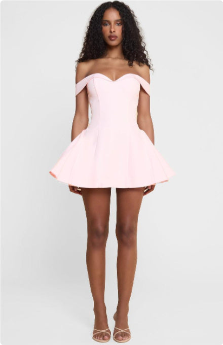 The Chic Patchwork Backless Mini Dress