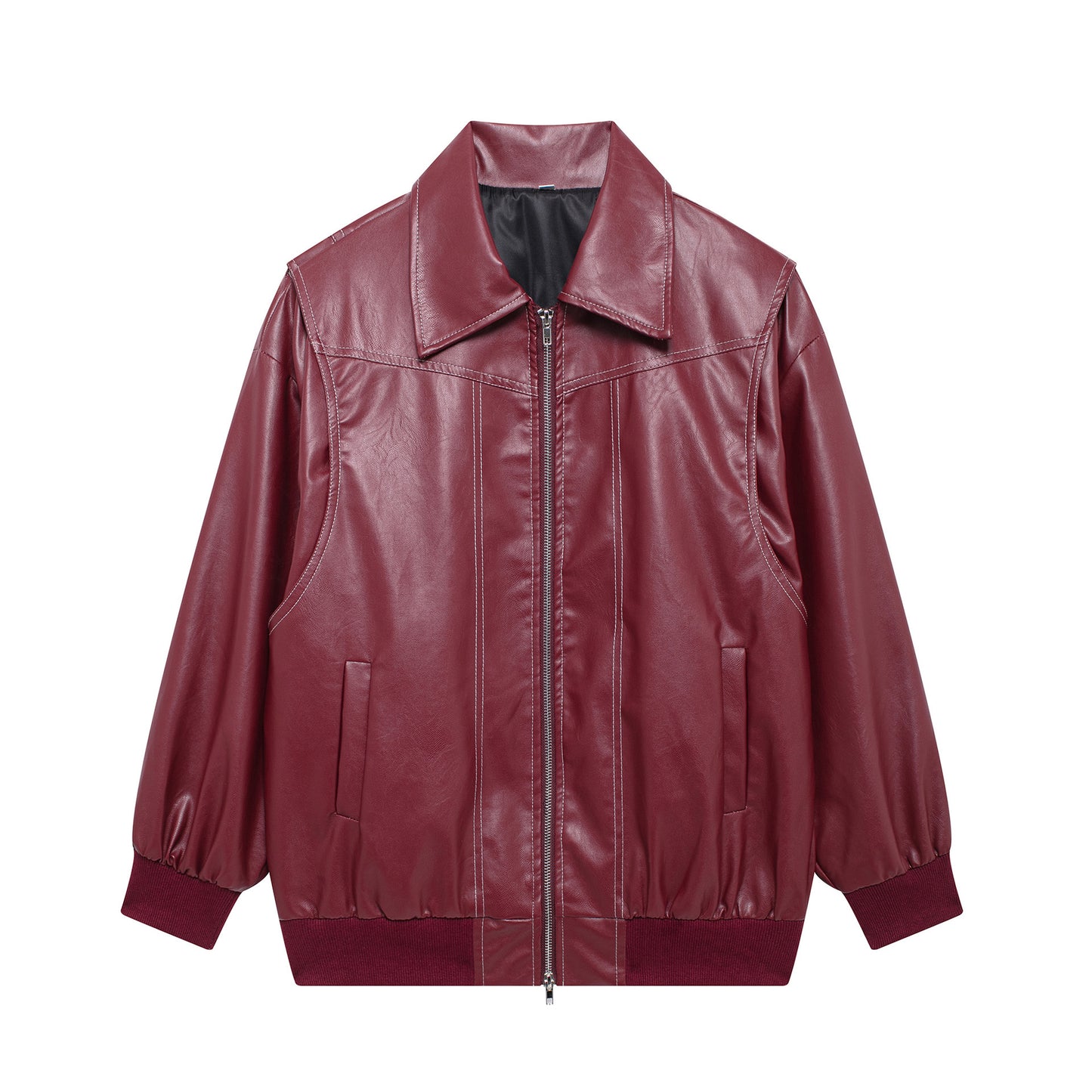 The Effortless Chic Faux Leather Moto Jacket