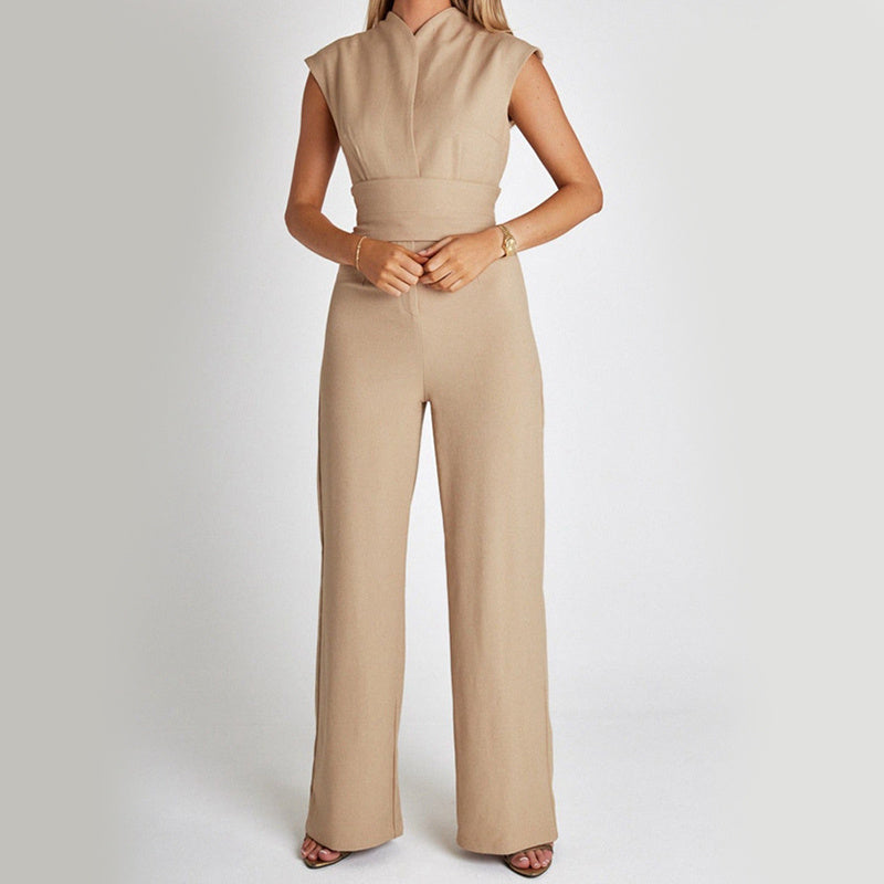The Elegant Sleeveless Wide-Leg Jumpsuit