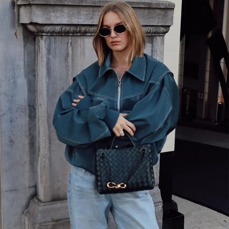 The Effortless Chic Faux Leather Moto Jacket
