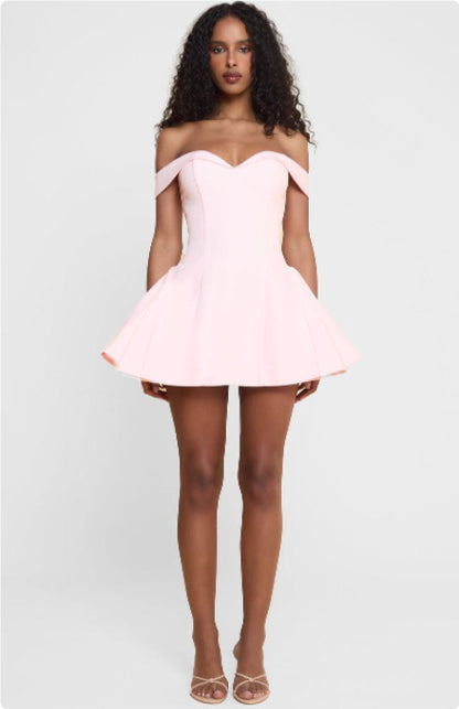 The Chic Patchwork Backless Mini Dress